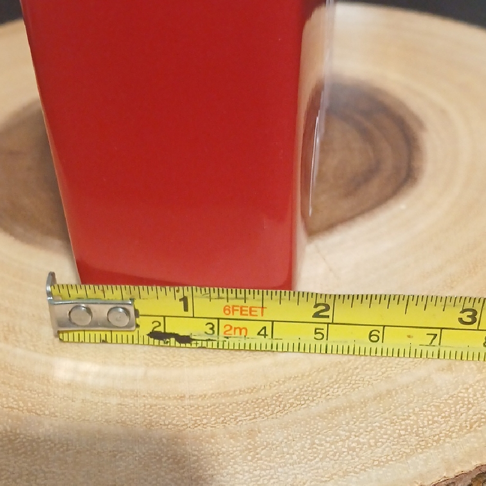 Rae Dunn Red Christmas Ceramic Box NWOT - Picture 6 of 6